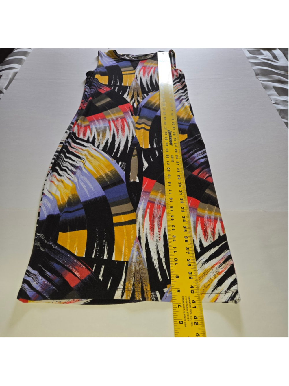 APT. 9 Womens Bodycon Midi Black Multi-Color Abstract Sleeveless Dress Sz S - Picture 4 of 8